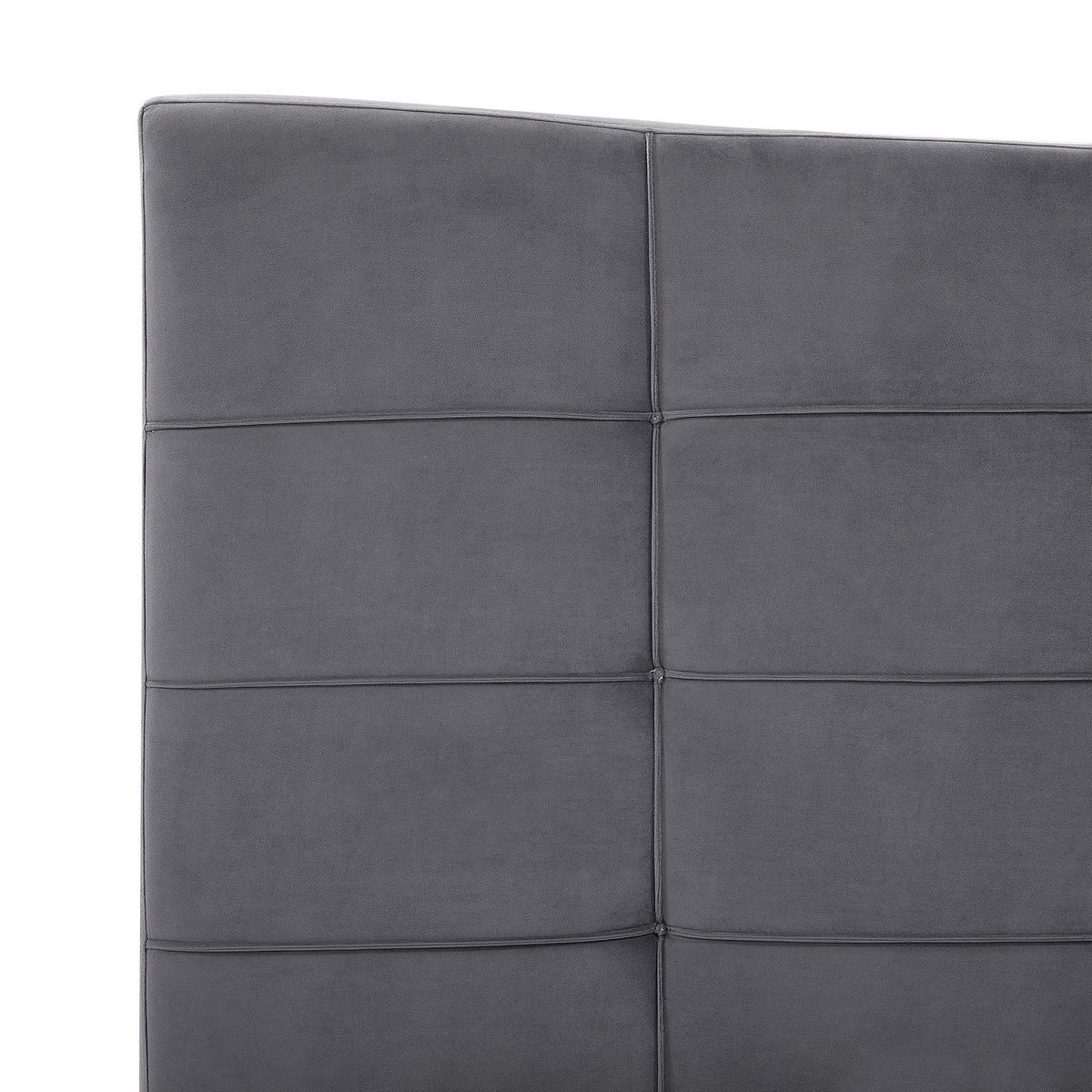 POLSTERBETT 180/200cm Dunkelgrau Lannion - Dunkelgrau, Textil (180/200cm) - Beliani