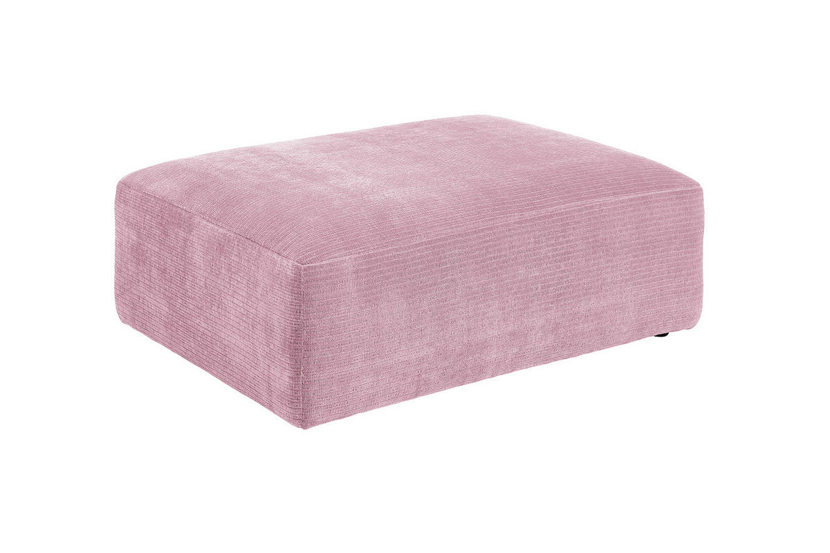 SOFA SITZELEMENT SEPHI Pink Cord - Pink/Schwarz, Kunststoff/Textil (107/39/82cm) - KAWOLA