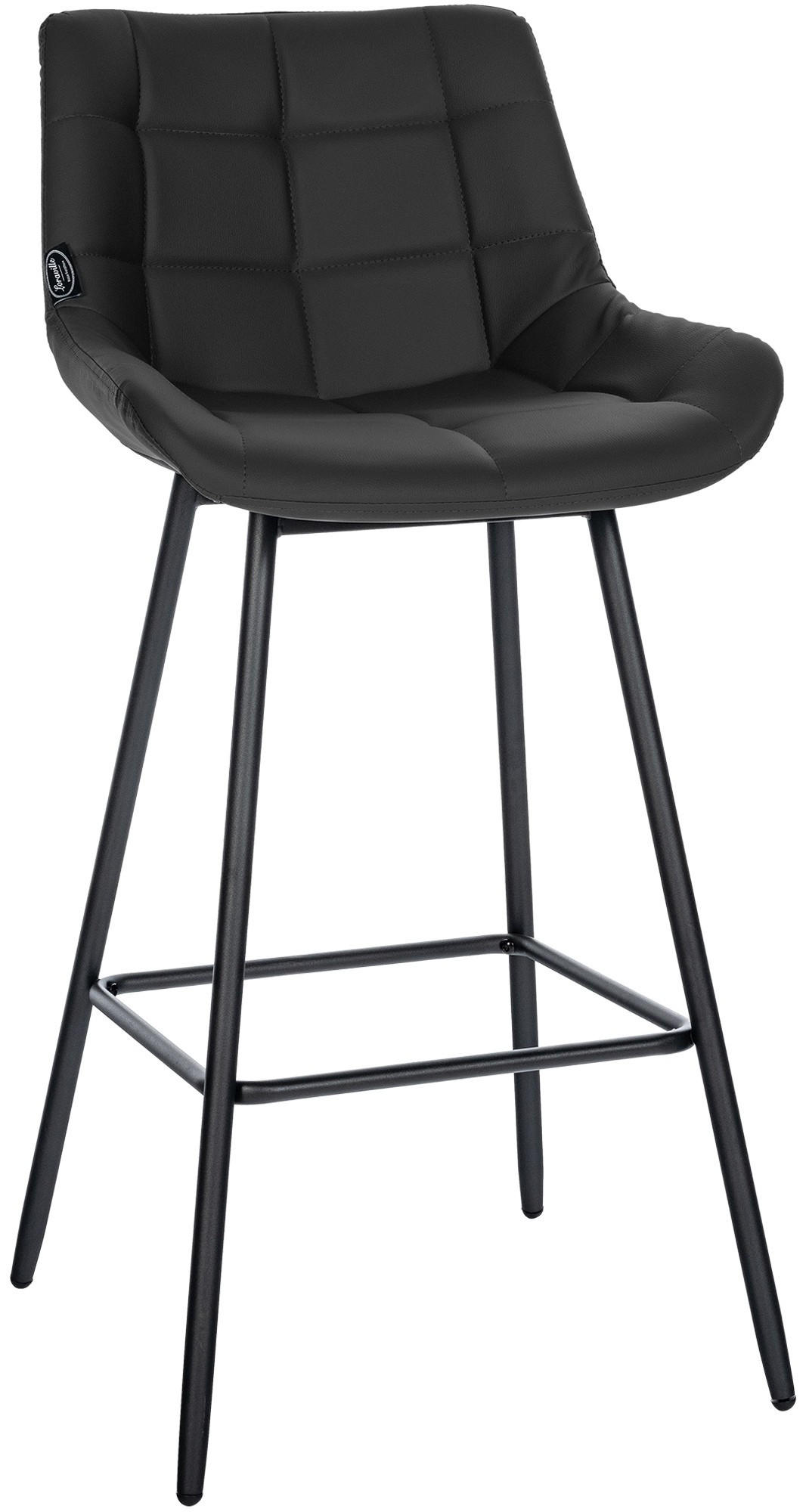 BARHOCKER Weston 104x49x56 cm schwarz - Schwarz, Kunststoff (49/104/56cm) - furnicato