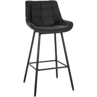 BARHOCKER Weston 104x49x56 cm schwarz - Schwarz, Kunststoff (49/104/56cm) - furnicato