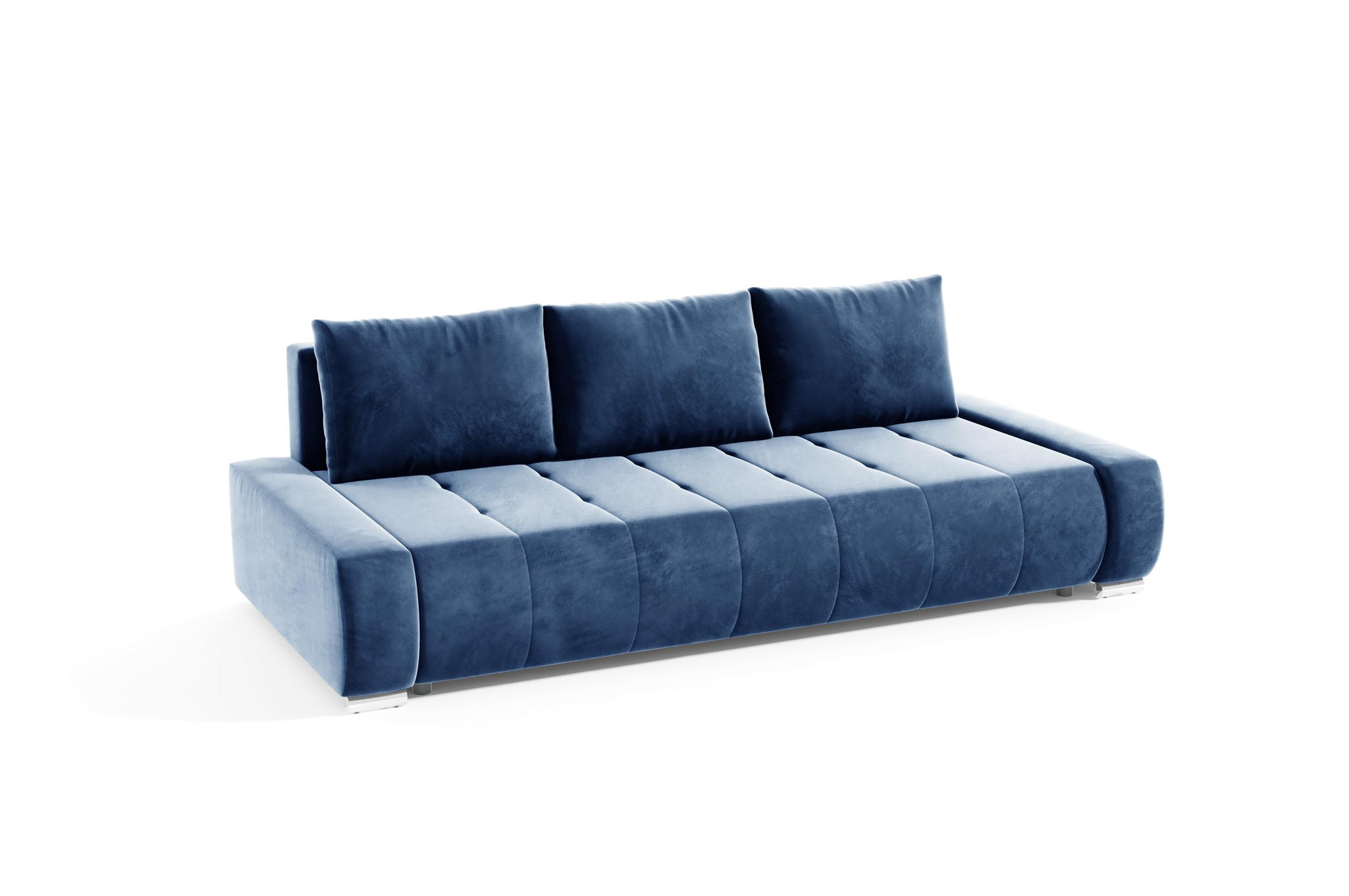 SCHLAFSOFA Vogar In Monolith - Blau, Holzwerkstoff/Textil (240/85/110cm) - Fun Möbel