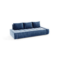 SCHLAFSOFA Vogar In Monolith - Blau, Holzwerkstoff/Textil (240/85/110cm) - Fun Möbel