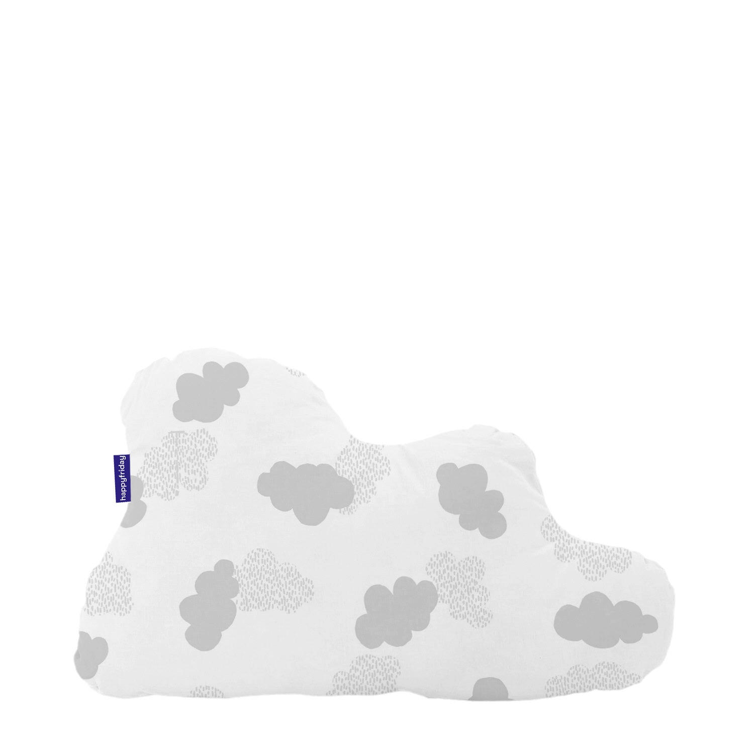 KISSEN clouds 60x40 cm grau - Grau, Textil (60/40cm) - Happy Friday