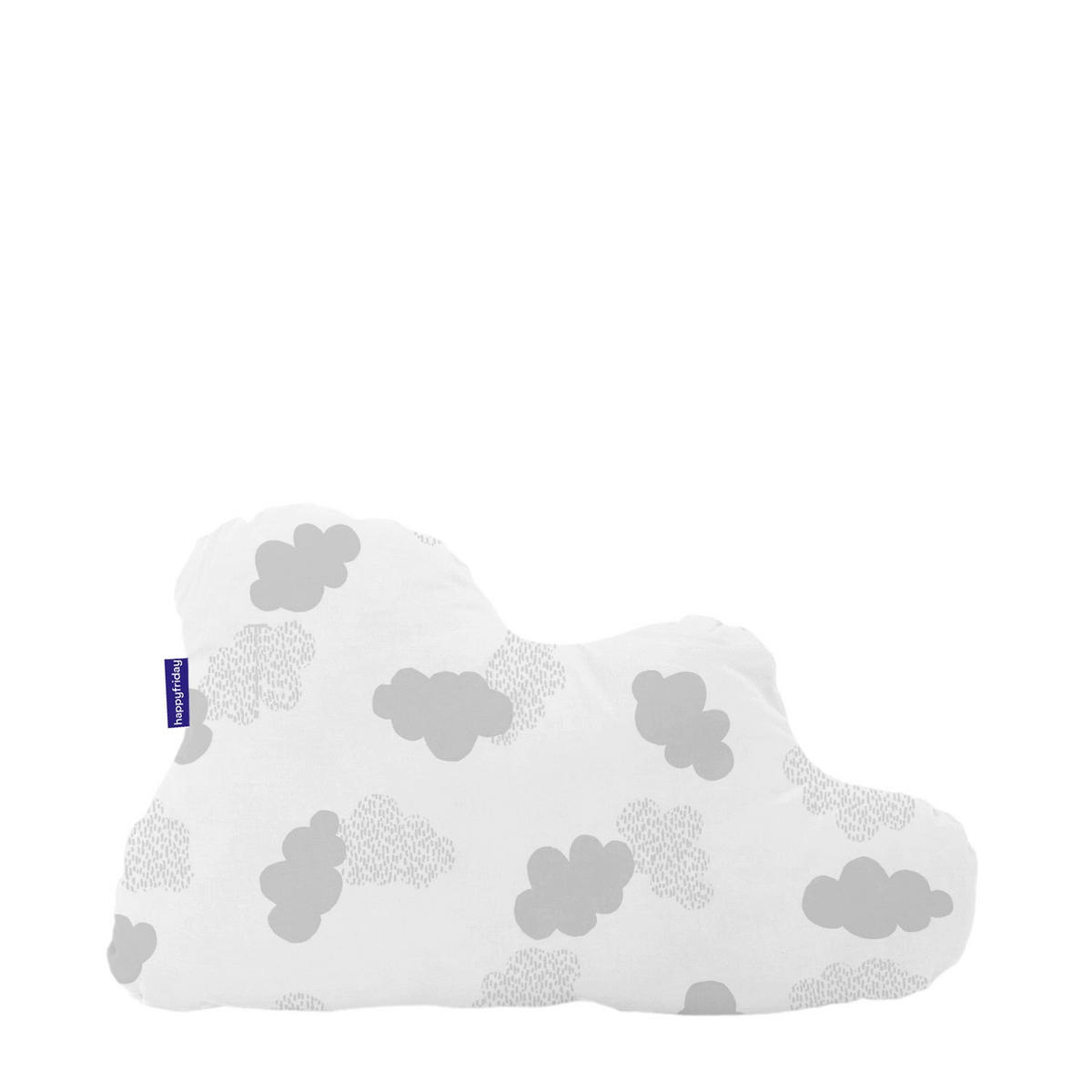 KISSEN clouds 60x40 cm grau - Grau, Textil (60/40cm) - Happy Friday