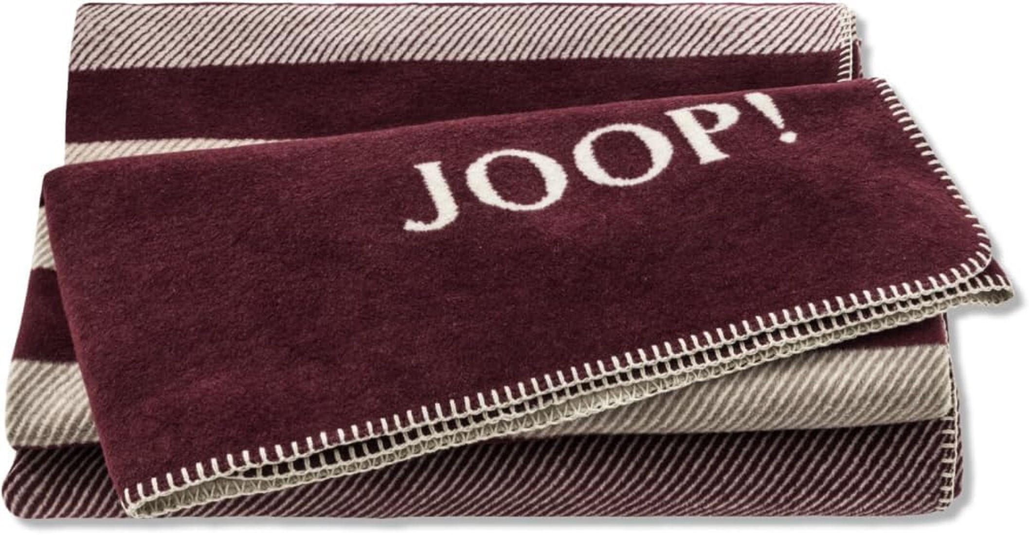 WOHNDECKE SHUTTER Rouge 150 x 200cm - Dunkelrot, Textil (150/200cm) - Joop!