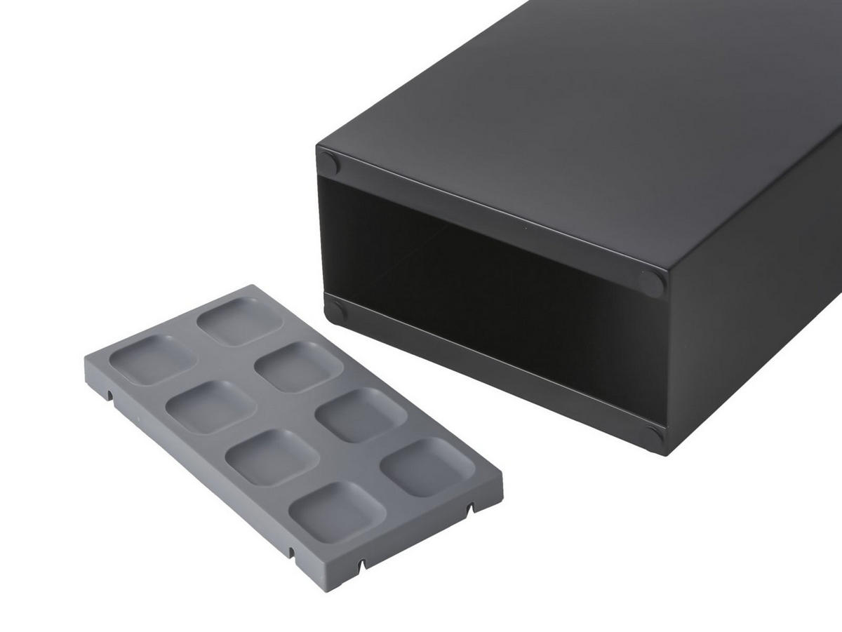 SCHIRMSTÄNDER Smart schwarz 23/36/12 cm für bis zu 8 Schirme - Schwarz, Metall (23/36/12cm) - Yamazaki