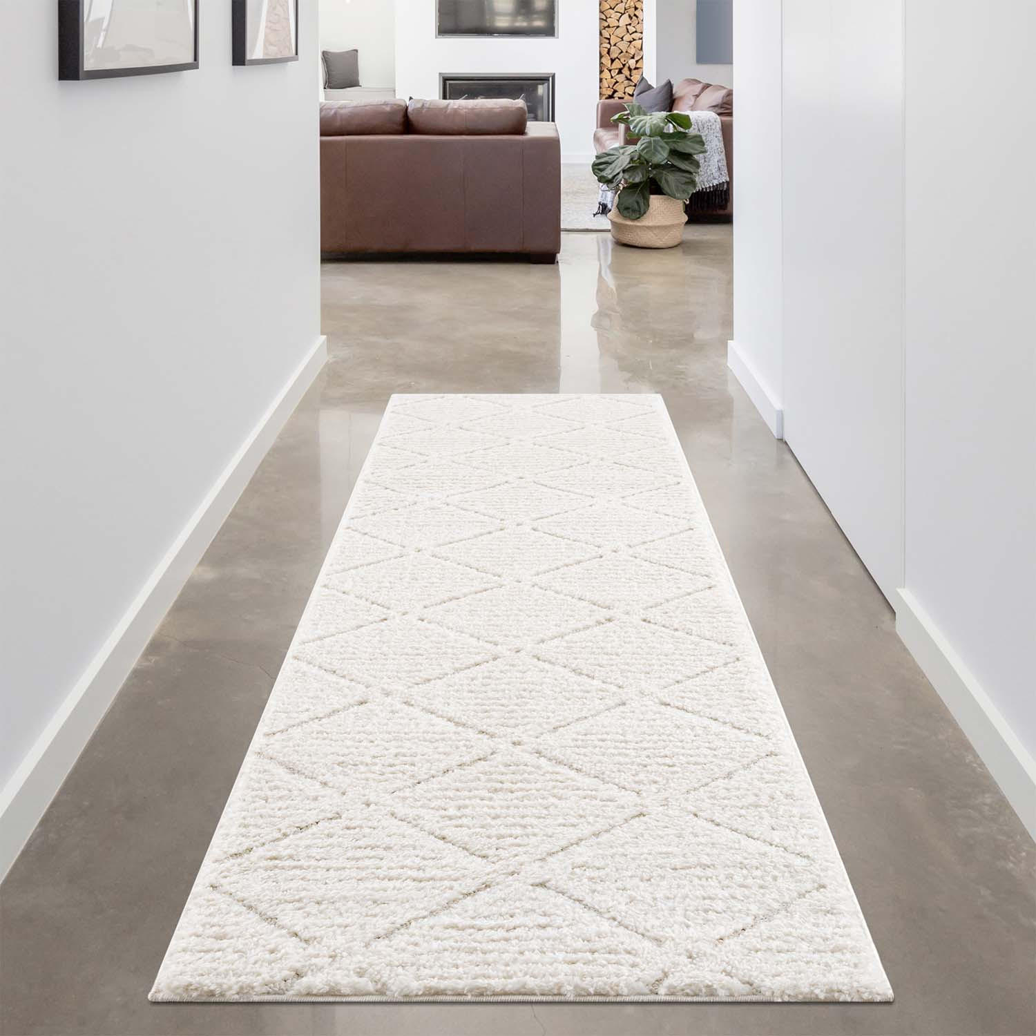 HOCHFLOR-TEPPICH Focus 2997 Creme 80x300 cm - Creme, Textil (80/300cm) - carpet city
