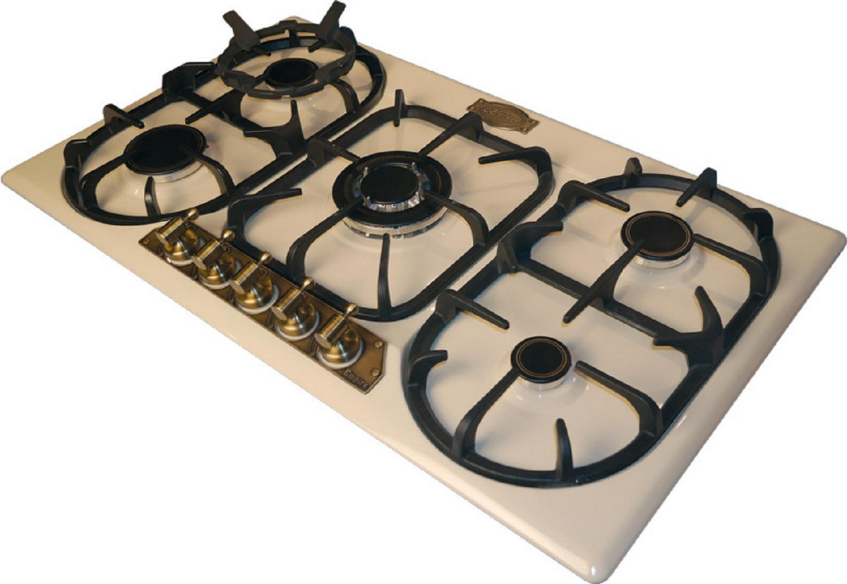 BACKOFEN-SET Einbau Backofen 60cm EH 6355 ElfEm+KG 9325 ElfEm Gaskochfeld 90 cm Creme - Creme, Metall (59.4/59.4/57.5cm) - Kaiser Küchengeräte
