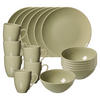 FRÜHSTÜCKS-SET Cecina Grün 18er Set - Grün, Keramik (1/1/1cm) - Ritzenhoff Breker