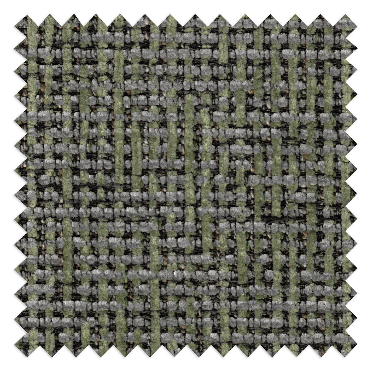 POLSTERHOCKER - Schwarz/Grün, Textil/Metall (53/37/46cm) - home24