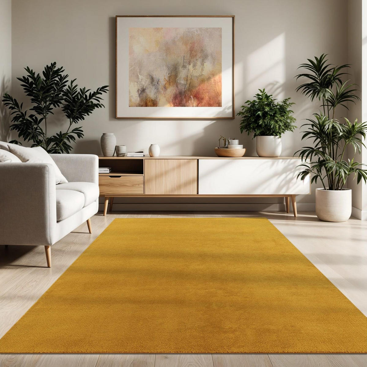 KURZFLORTEPPICH 240/340 cm Cadiz 630 - Gelb, Textil (240/340cm) - Paco Home