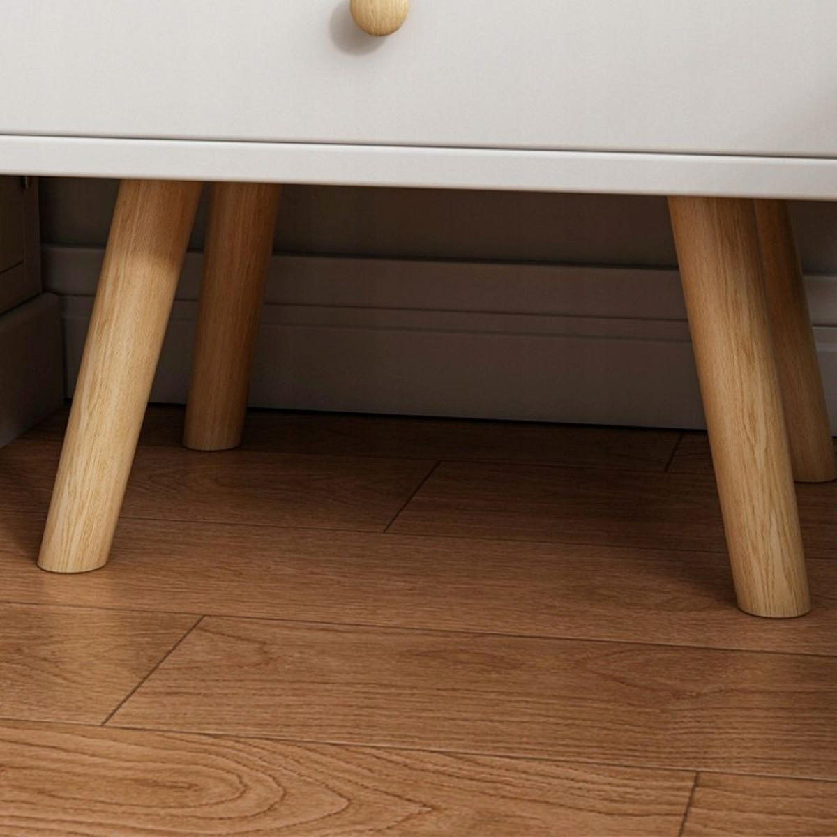 NACHTTISCH, weiß 36/43/81 cm - Weiß, Holzwerkstoff (72/13/45cm)