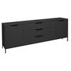 LOWBOARD Erna 216x45x82 Anthrazit matt Lack - Grau, Holzwerkstoff (216/82/45cm) - 58aufmkessel