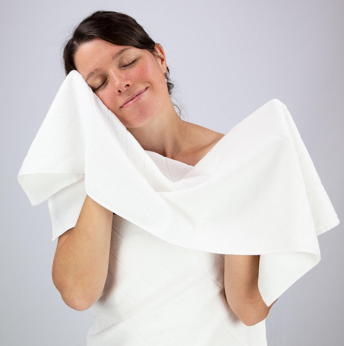 HANDTÜCHER, 4er-Set, 50x100 cm, 100% Baumwolle, Weiß - Weiß, Textil (50/100cm) - Zollner