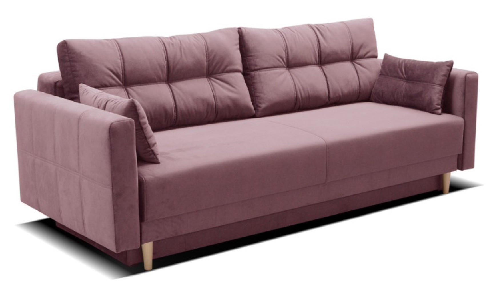 SOFA Rosa LEMA Ausziehbar - Rosa, Textil (216/85/91cm) - Sepro Meble