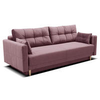SOFA Rosa LEMA Ausziehbar - Rosa, Textil (216/85/91cm) - Sepro Meble