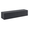 HÄNGELOWBOARD Evaton - Dunkelgrau, Holzwerkstoff (140/30/33cm) - [en.casa]