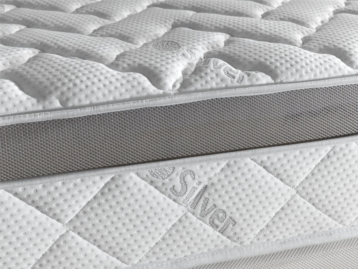 MATRATZE 180x200 Visco Premium H2/H3 30 cm - Weiß, Textil (180/200cm) - Simpur
