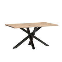 ESSTISCH Cali ausziehbar 160-260 x 90 x 77,5 cm Eiche Artisan/Schwarz - Eiche Artisan, Holzwerkstoff (90/160/77.5cm) - Koseto