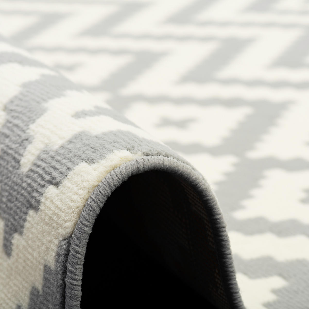 TEPPICH MODERN TRENDLINE RAUTEN - Grau, Textil (140/200cm) - Pergamon