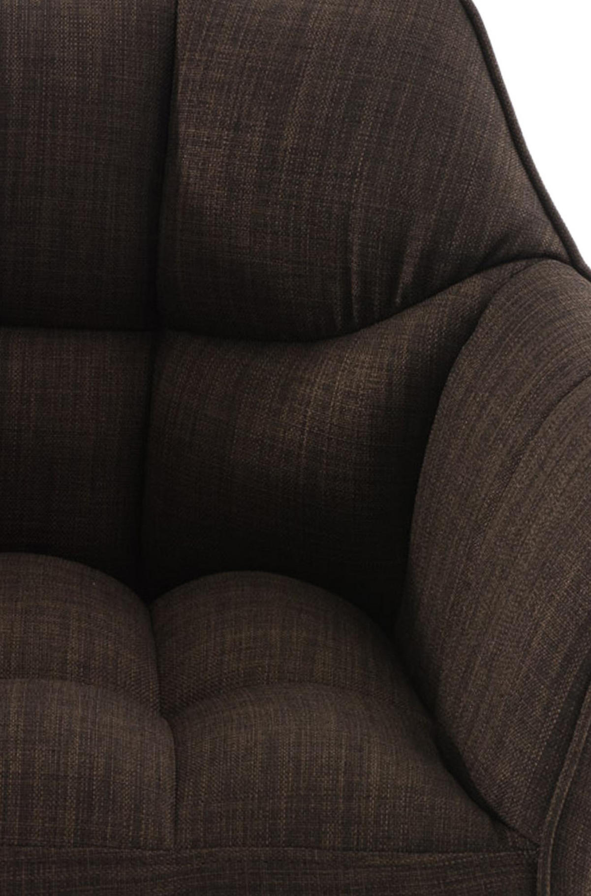 BARHOCKER 2er Set Damaskus Stoff edelstahl braun - Edelstahlfarben/Braun, Textil/Metall (64/110/48cm) - TPFLiving