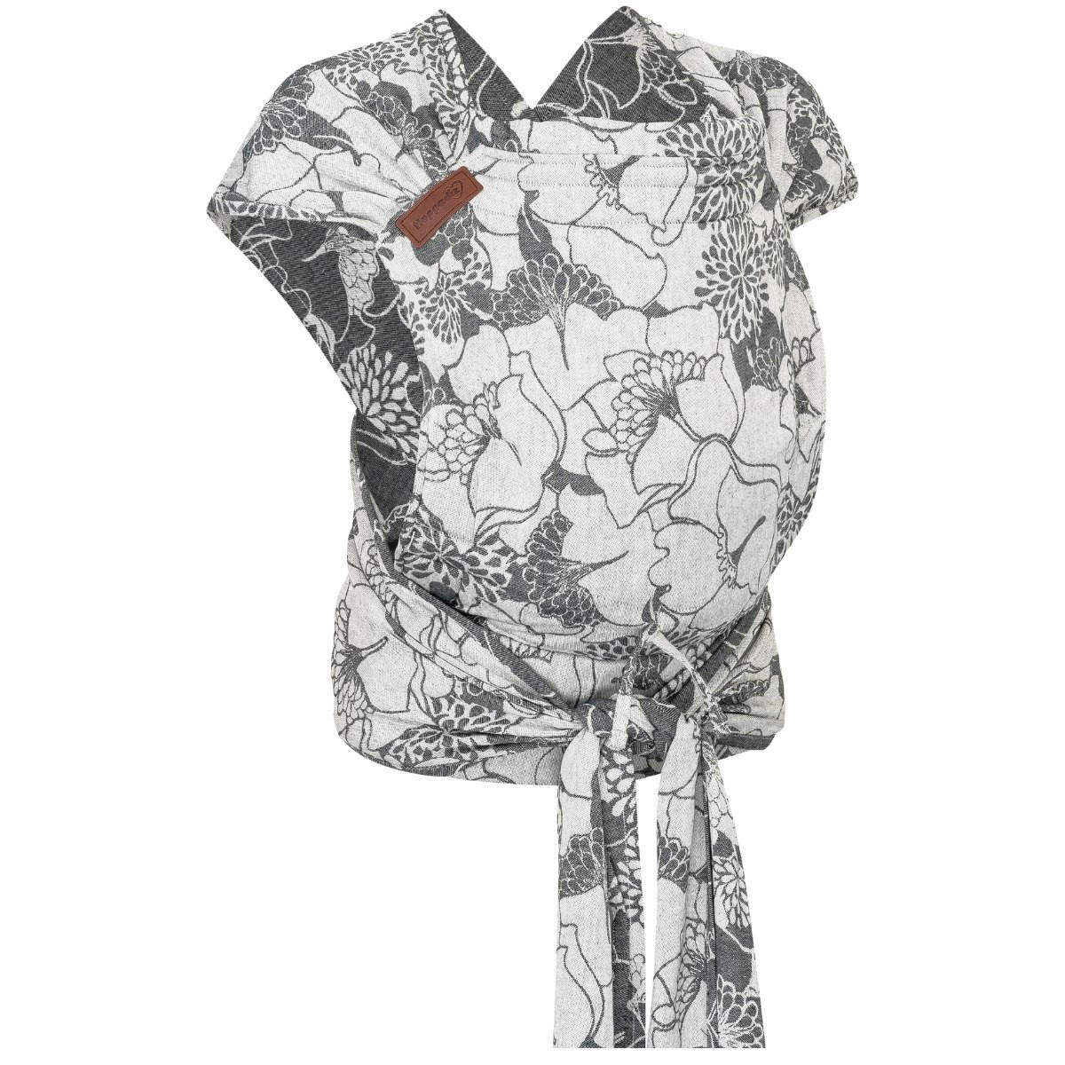 BABYTRAGE Hop-Tye Advanced - Hellgrau/Weiß, Textil (26.5/7.2/38.5cm) - Hoppediz