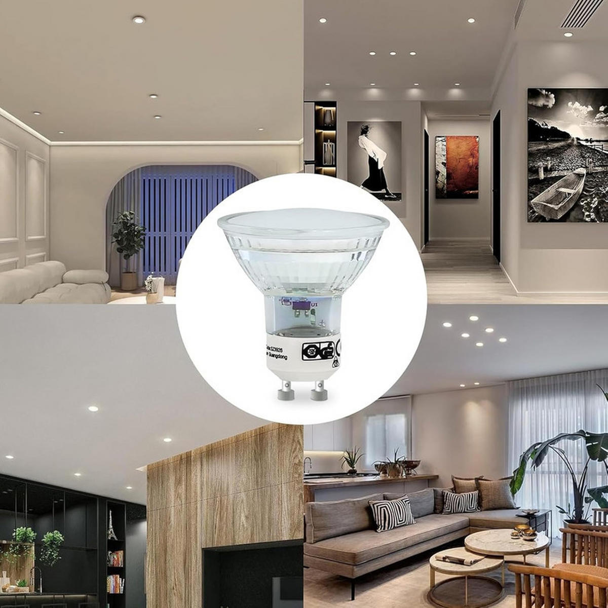 LEUCHTMITTEL Zivoltarae 5/5/5.4 cm - Weiß, Metall (5/5.4cm) - ZMH