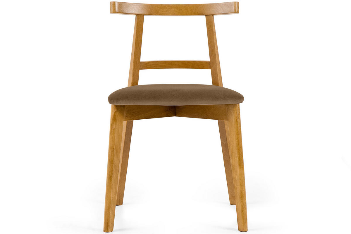 ESSTISCHSTÜHLE LILIO 2 St Vintage, Beige / hell Eiche - Hellbraun/Eichefarben, Holz/Textil (47/76/45cm) - KONSIMO®