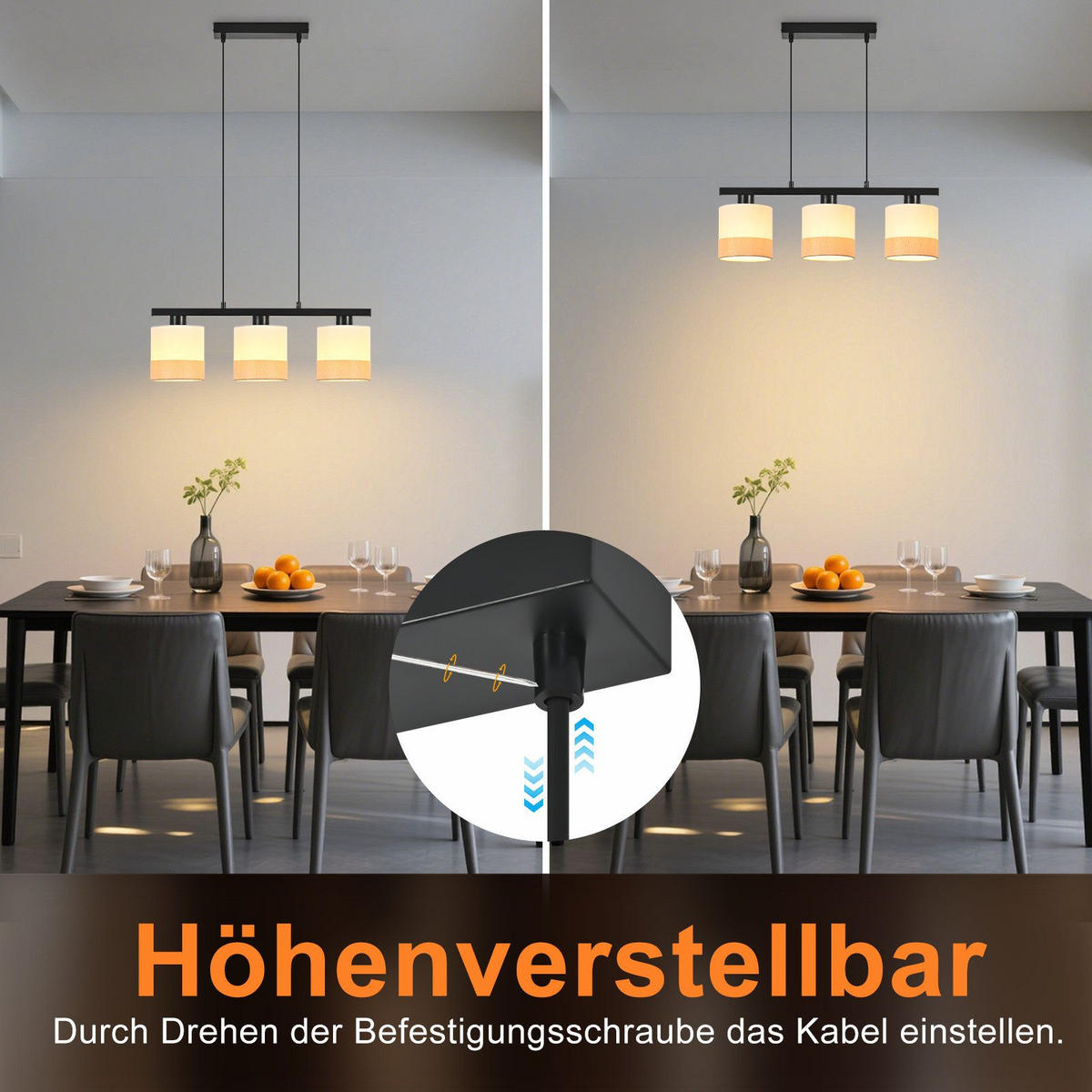 PENDELLEUCHTE BAYREUTH Ⅲ 25/5/120 cm - Weiß, Metall (25/5/120cm) - Nettlife