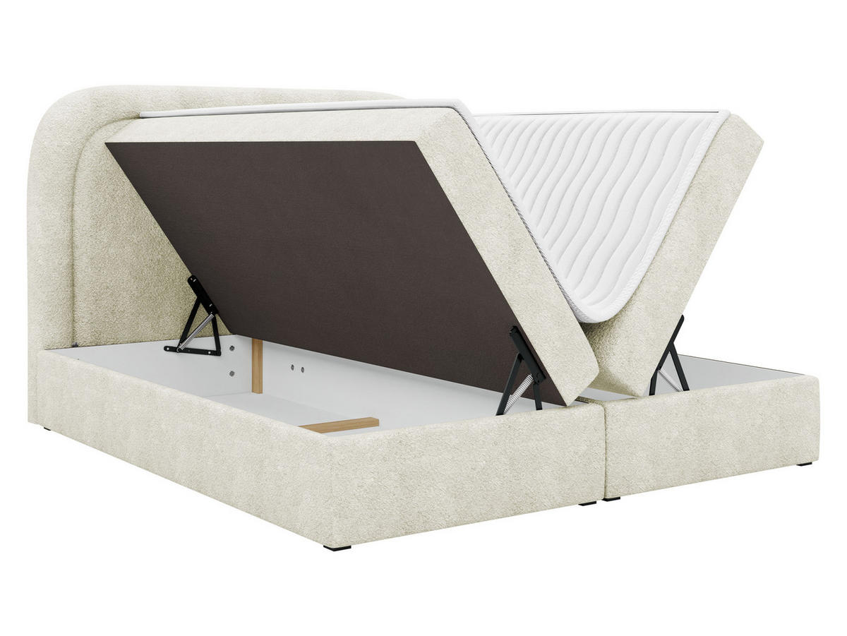 BOXBETT Bonito - Schwarz/Mintgrün, Holz/Holzwerkstoff (160/200cm) - MIRJAN24