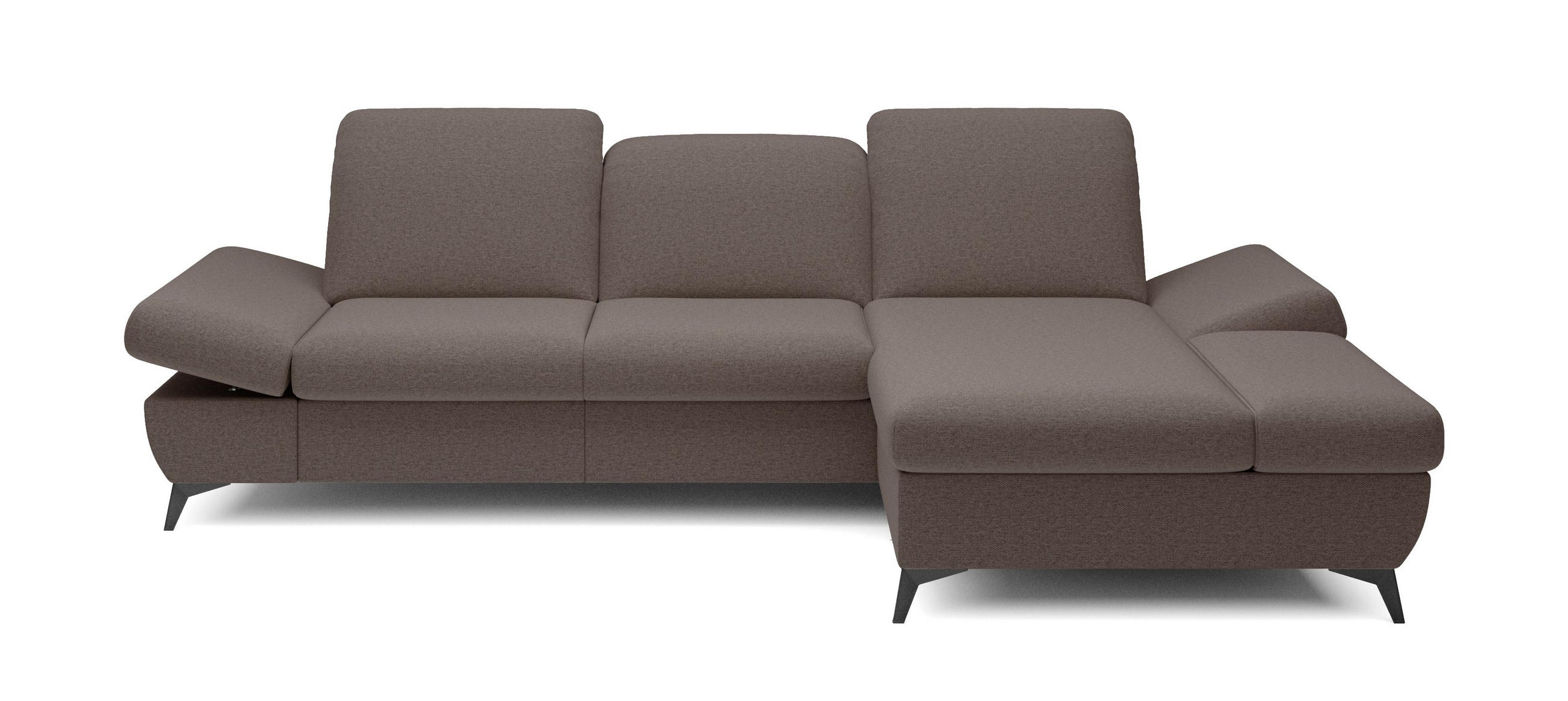 Masseno Ecksofa Braun 284x166 cm