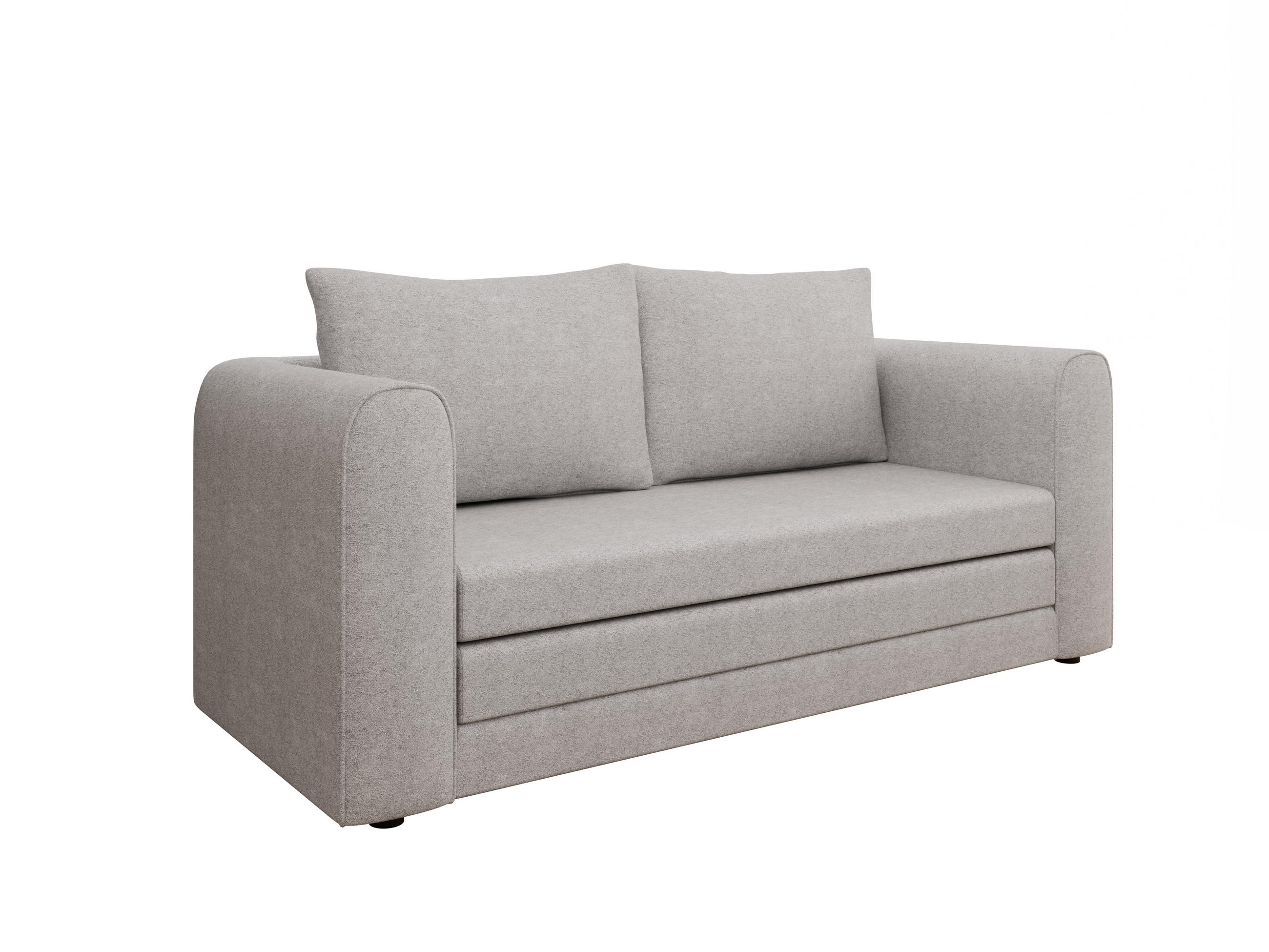 SCHLAFSOFA Arelis Schlafsofa mit Bettfunktion, hellgrau - Hellgrau, Holz (160/78/69cm) - Panda Möbel