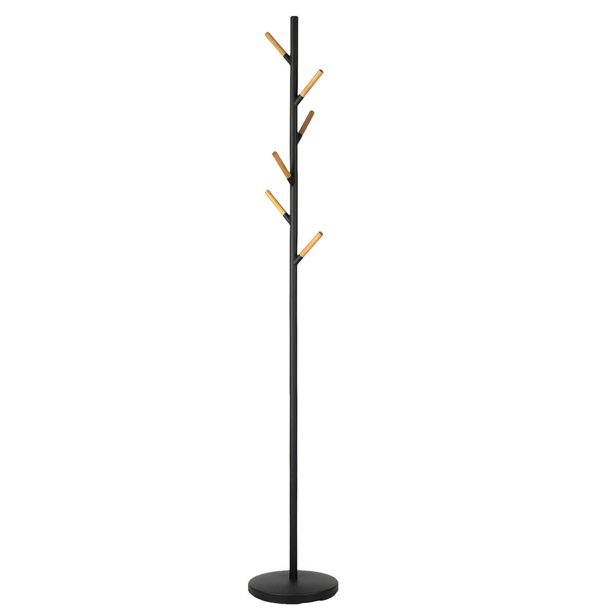 GARDEROBENSTÄNDER Plain schwarz 176cm freistehend - Schwarz, Metall (28/176/28cm) - Yamazaki
