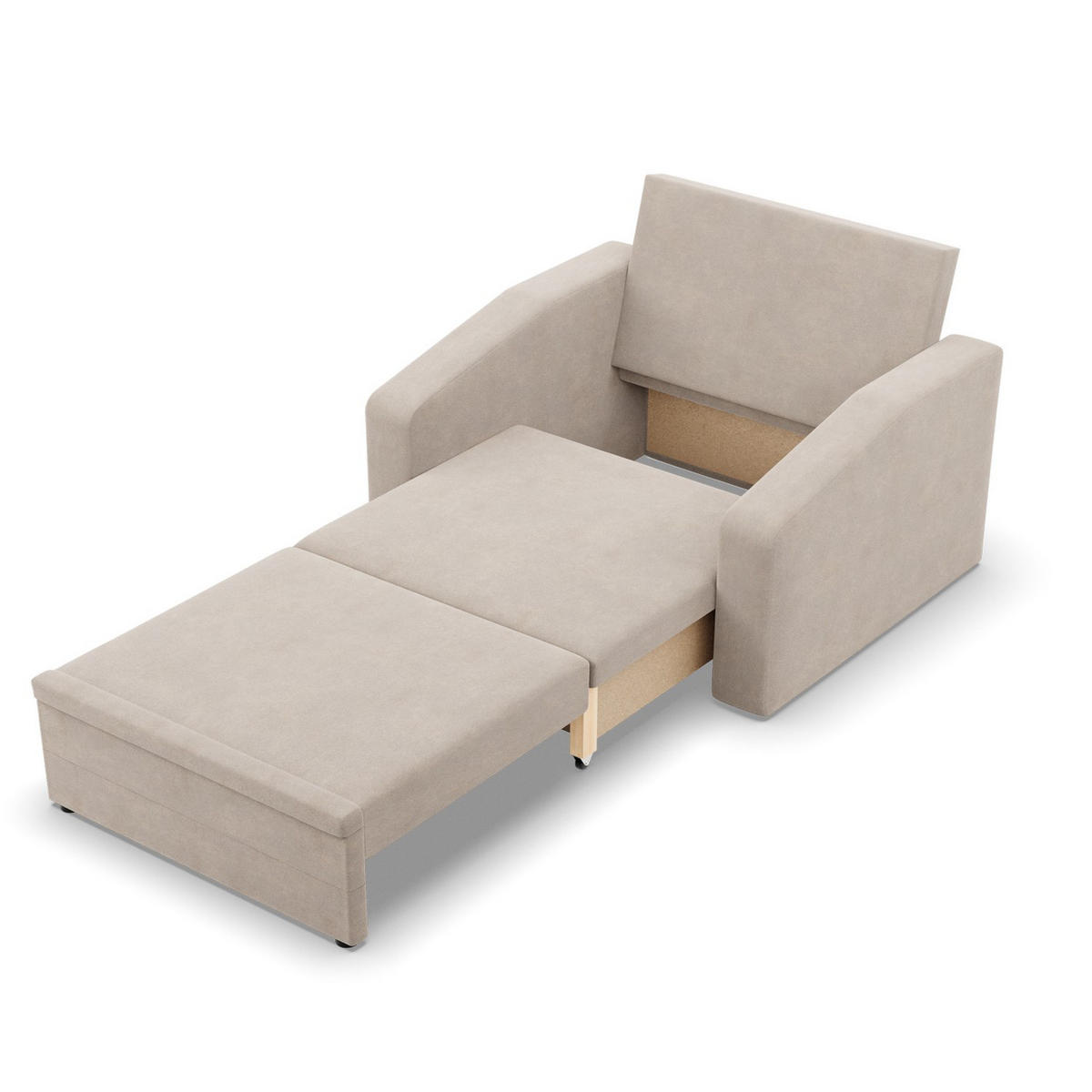 LOUNGESESSEL ORBIT, 90 CM, Beige - Beige, Textil (118/80/87cm)