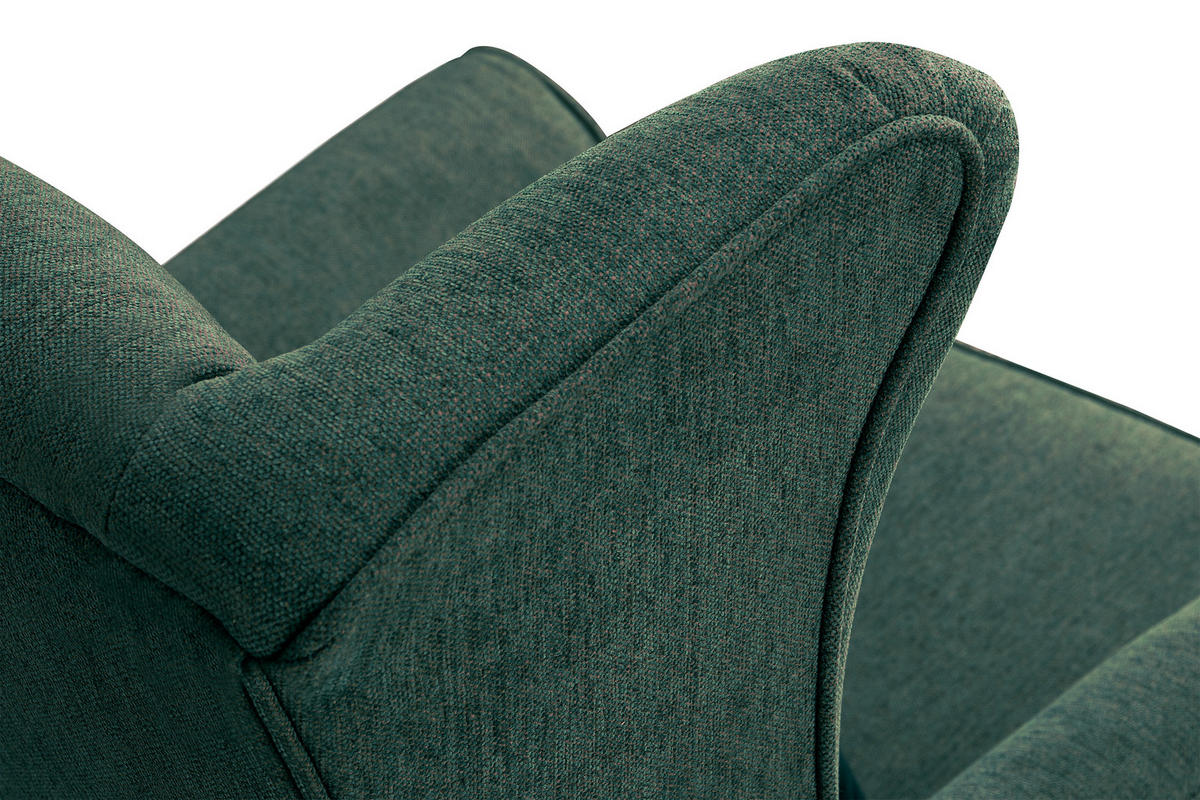 OHRENSESSEL STRALIS inklusive dekorativem Kissen - Blau/Beige, Textil (82/108/80cm) - KONSIMO®