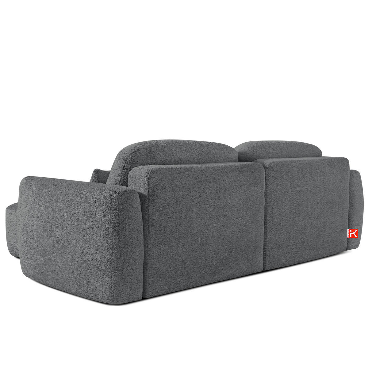 SITZGARNITUR ELOSA - Dunkelgrau, Holz/Textil (245/85/165cm) - KONSIMO®