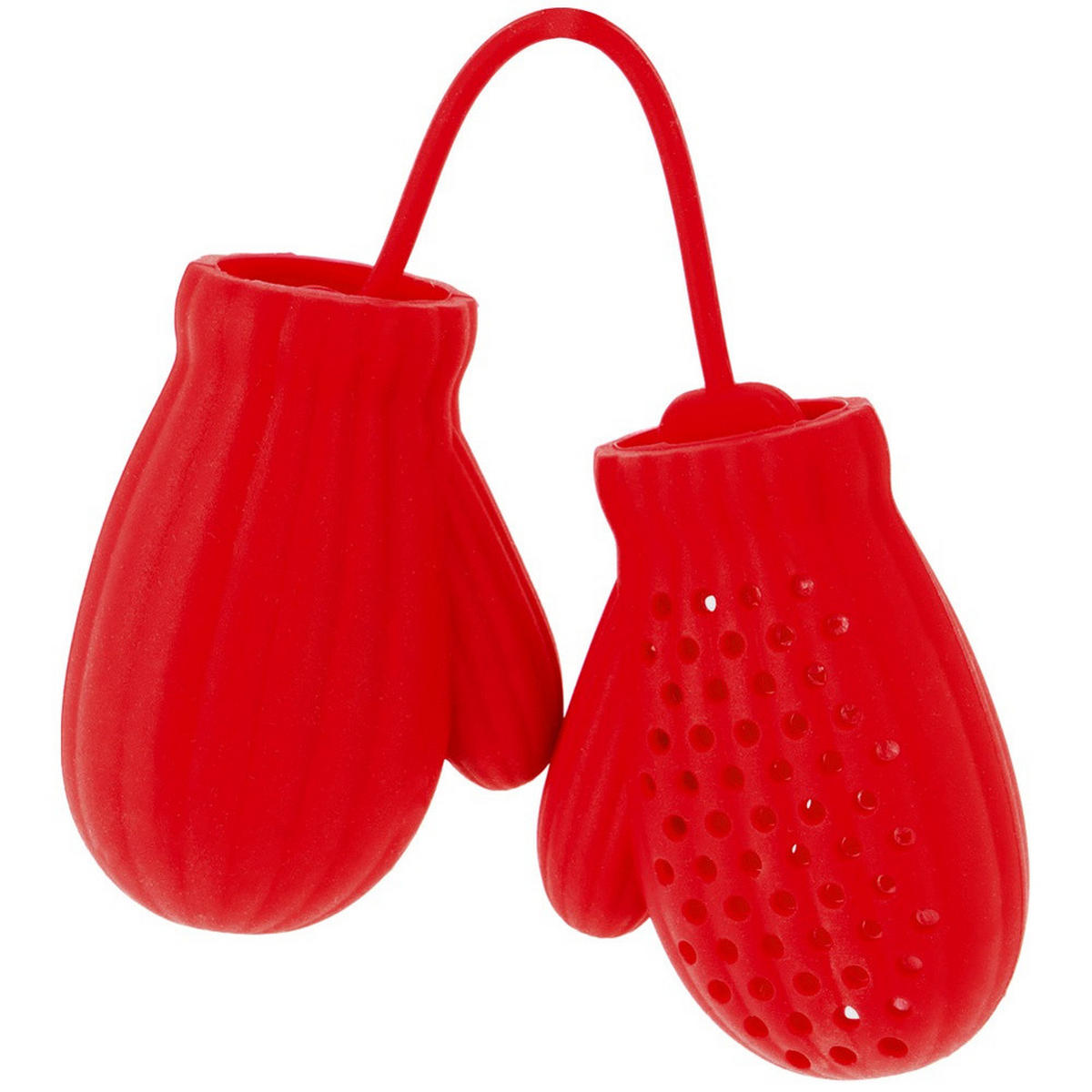 TEE-EI Silikon mit Handschuhen Rot - Rot, Kunststoff (7/3/5cm) - Excellent Houseware