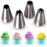 SPRITZTÜLLEN Set 4-teilig Edelstahl 304 - Silberfarben, Metall (2.5/4.6/4.6cm)