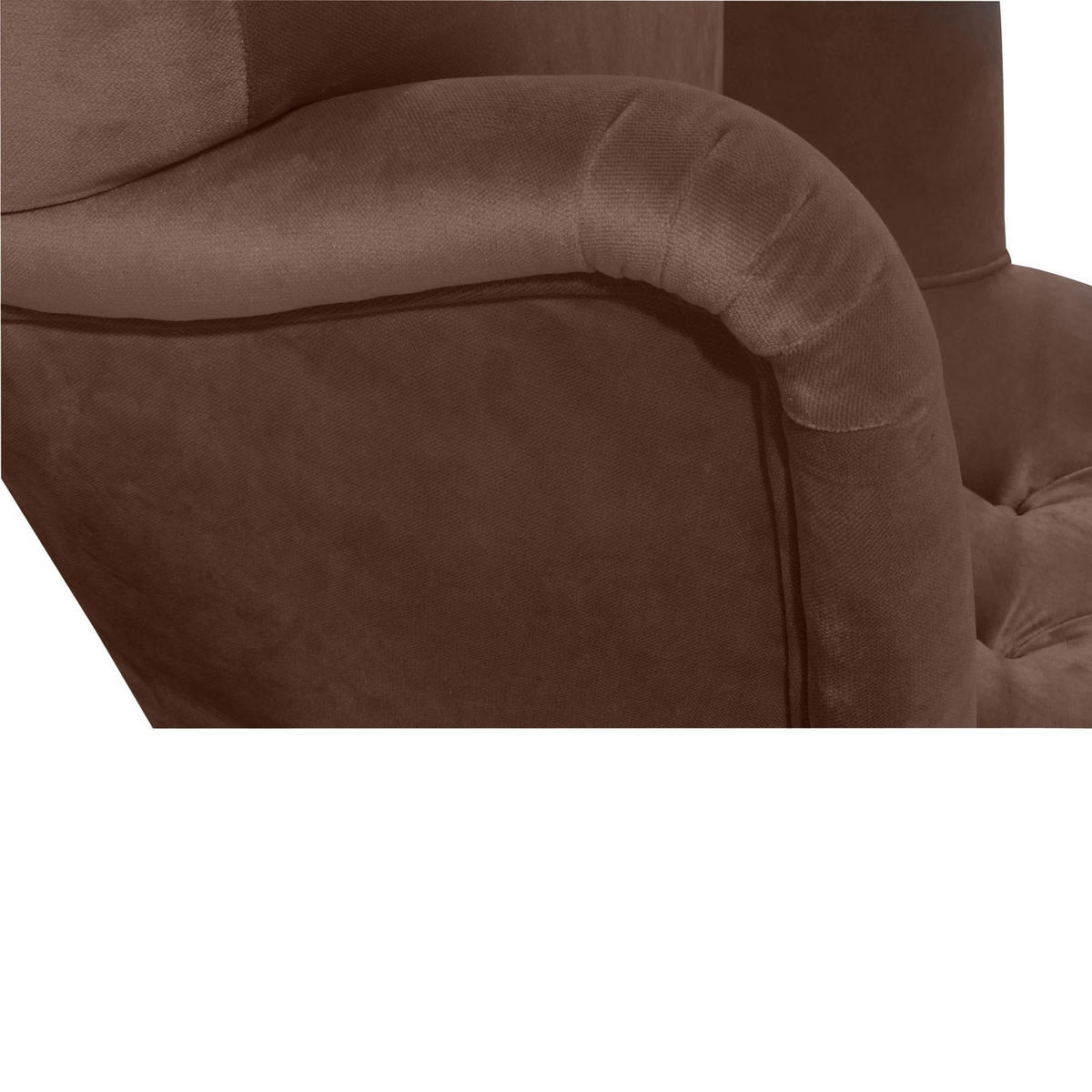 SESSEL Kaiya Bezug Samtvelours Buche natur / braun - Braun, Kunststoff (71/97/82cm) - 58aufmkessel