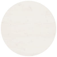 TISCHPLATTE Rund Weiss Ø70/3 Cm Massivholz Kiefer - Weiß, Holz (70/70/3cm) - vidaXL