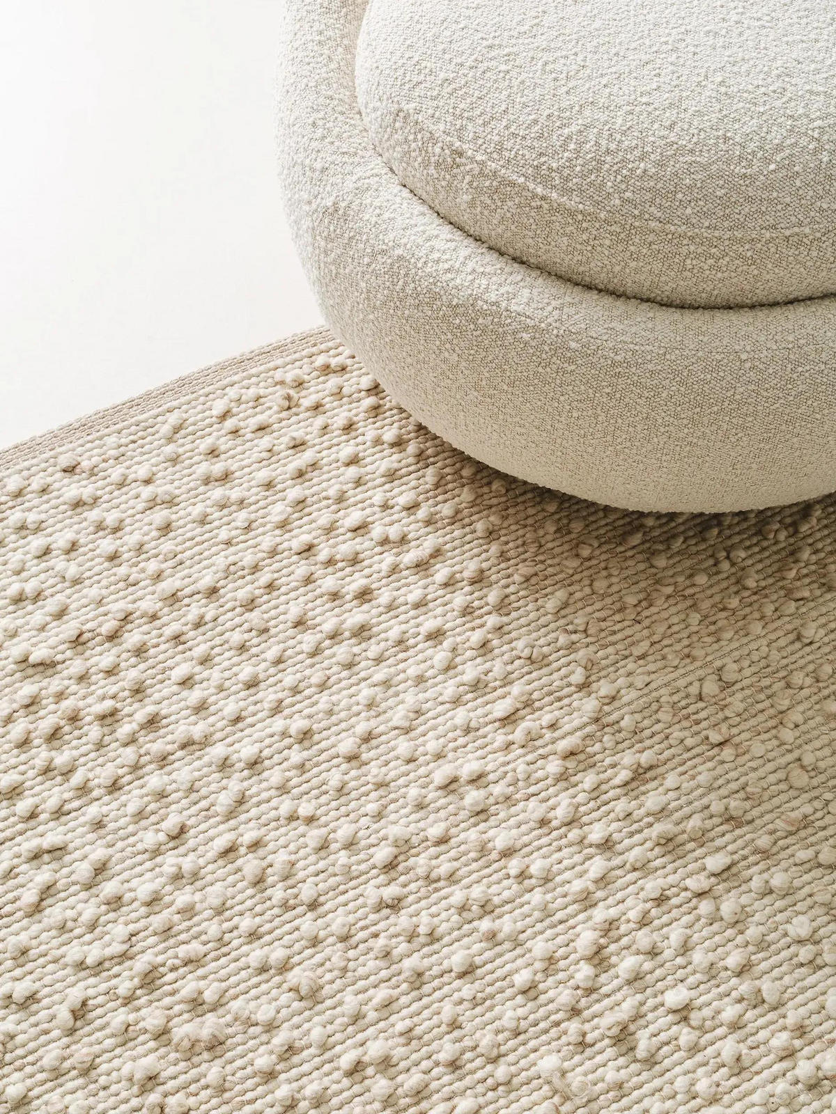 WOLLTEPPICH Lana Beige 120x170 cm - Beige, Textil (120/170cm) - benuta Pure