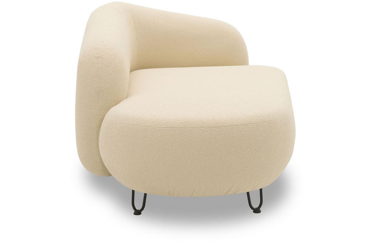 GARTENLOUNGE-SOFA 2-Sitzer Links Bratomila 177x79x105 Bezug in beige - Beige, Kunststoff (105/79/177cm) - 58aufmkessel