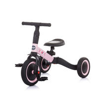 DREIRAD Smarty 2 in 1 rosa Laufrad Gummireifen umbaubar Pedale verstellbar - Rosa, Metall (67/46/52cm) - Chipolino