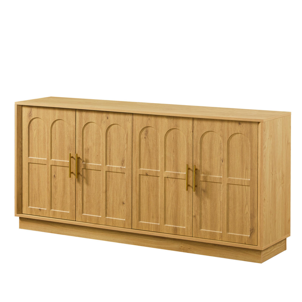 KOMODA 169/40/80 cm z nastavljivimi policami, zaščito proti prevrnitvi in MDF izdelavo, Naravna - naravne barve, leseni material (169/80/40cm) - Redom