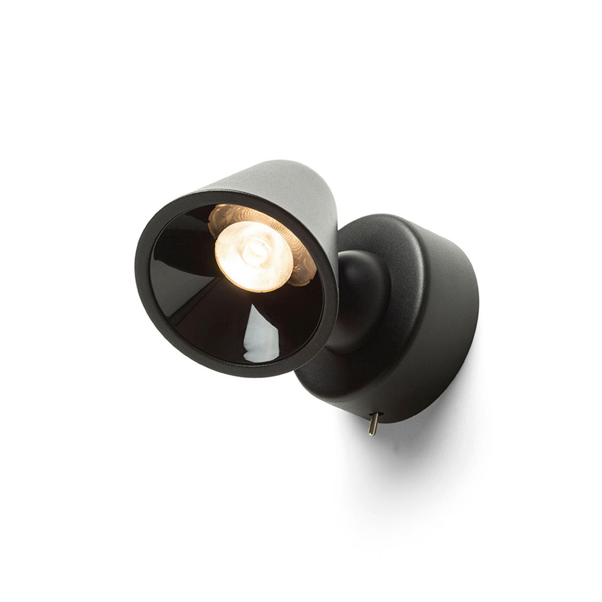 DECKENLEUCHTE STIG Schwarz 6 W - Schwarz, Metall (14/8/9cm) - Rendl