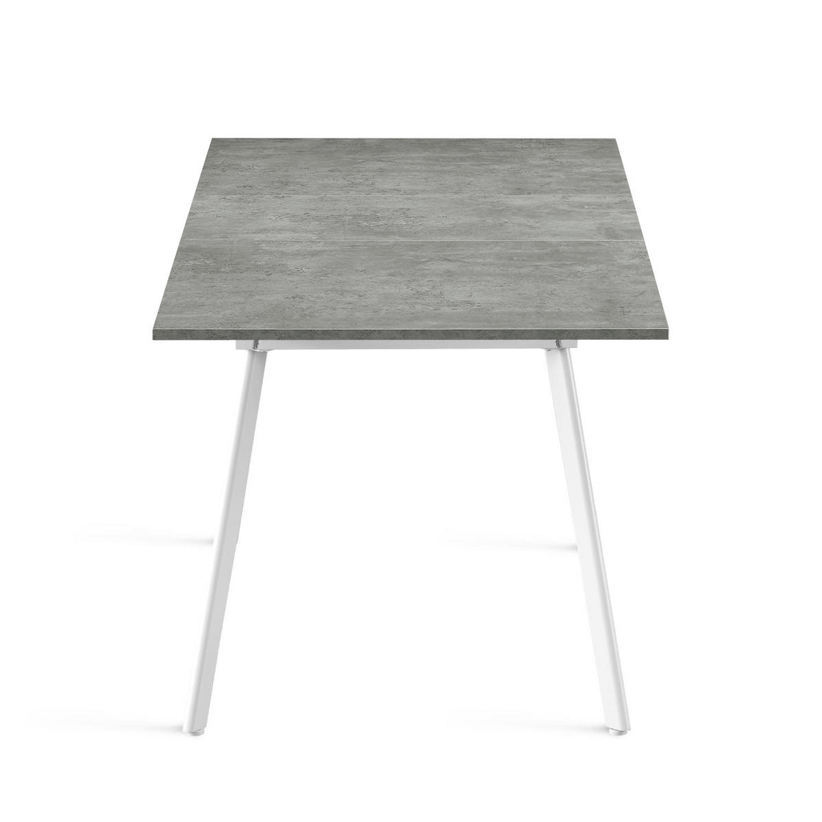 ESSTISCH OSKAR 120-160/80/76 cm Beton - Anthrazit, Holz (80/120/76cm) - B&D Home