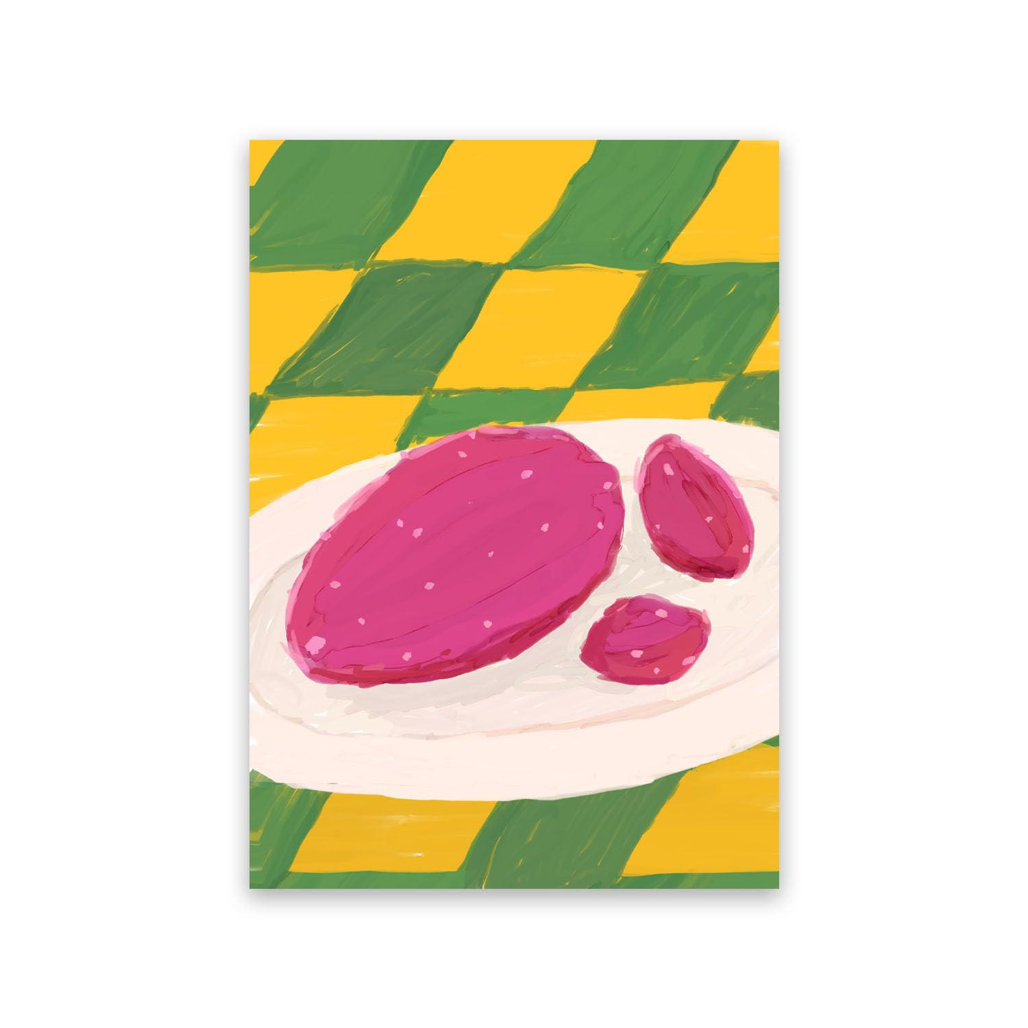 POSTER Obst Auf Der Tabelle 1 Blatt A4 Rahmenlos - Klar, Papier (29.7/5/21cm) - Nacnic