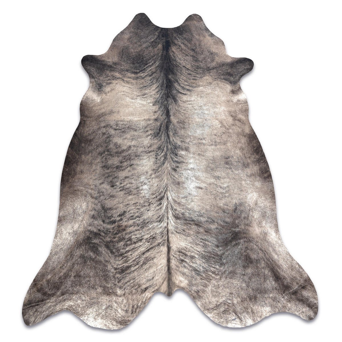 TEPPICH Künstliches Rindsleder 155/195 cm - Grau, Textil (155/195cm) - rugsX
