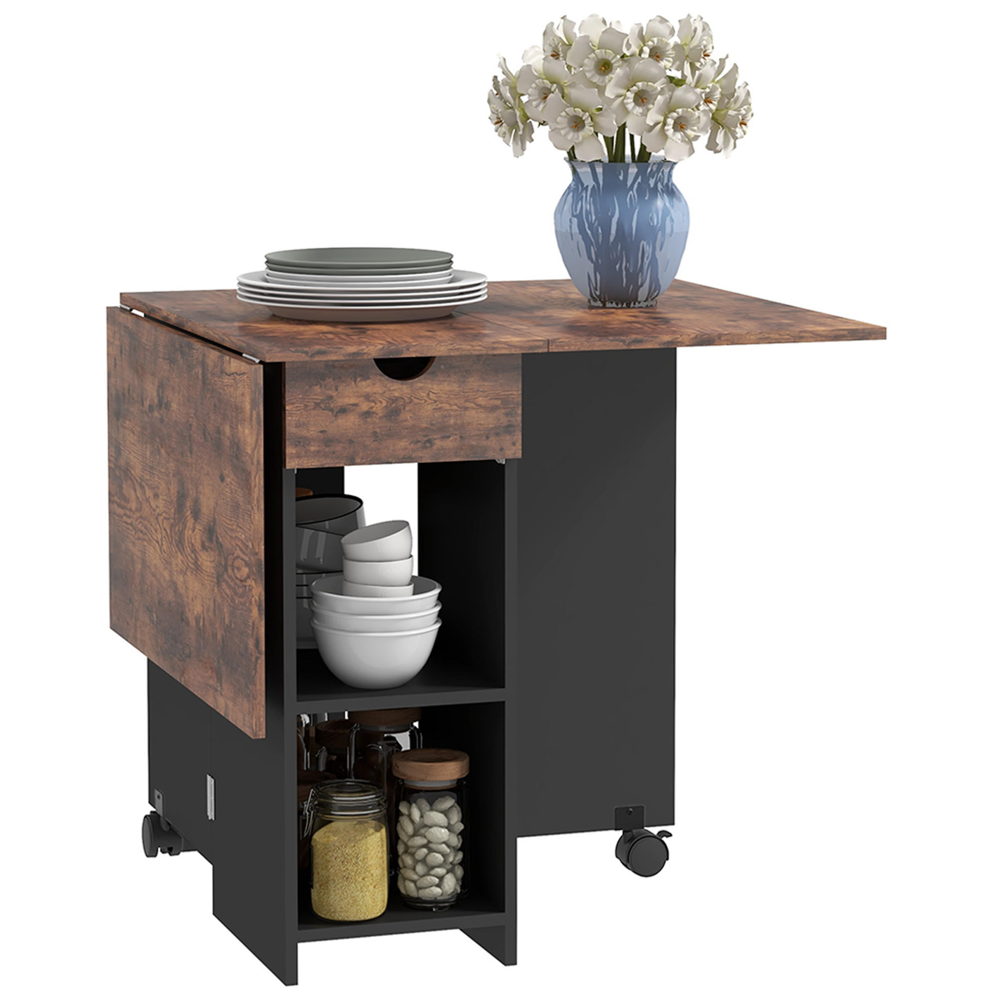 ESSTISCH Qylvin 120/72/75 cm - Braun, Holz (120/72/75cm) - ZMH