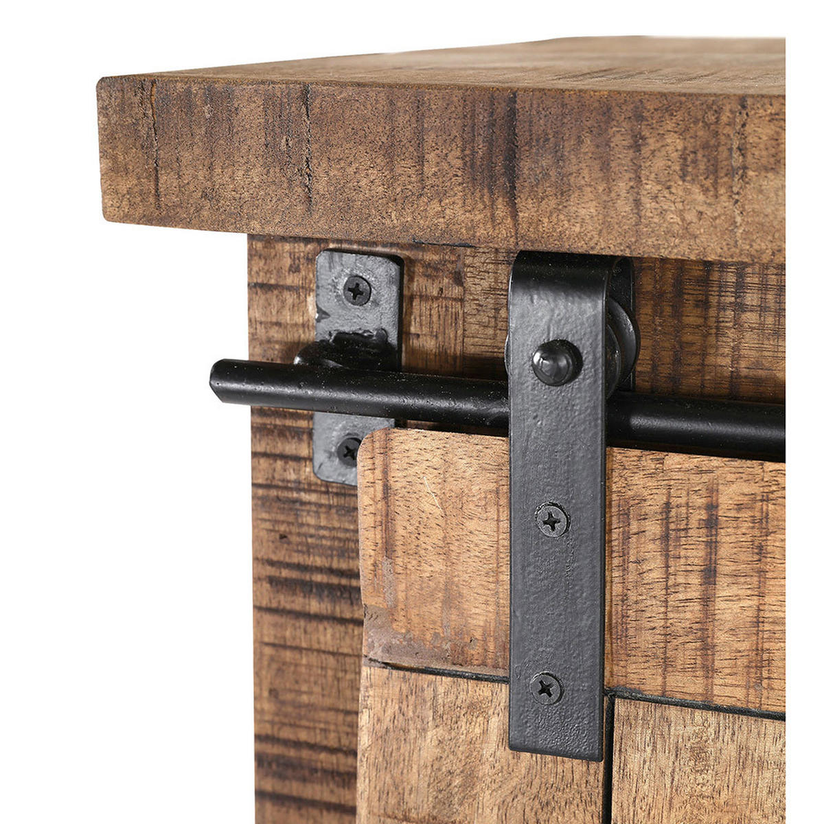 WOHNZIMMER-SET 3-TLG. Karlstad-123 - Braun, Holz (445/145/70cm) - Lomado